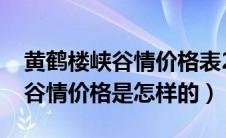 黄鹤楼峡谷情价格表2021价格表（黄鹤楼峡谷情价格是怎样的）