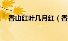 香山红叶几月红（香山红叶几月份好看）