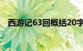 西游记63回概括20字（西游记63回概括）