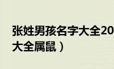 张姓男孩名字大全2021属鼠（张姓男孩名字大全属鼠）