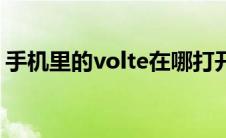 手机里的volte在哪打开（volte是什么功能）