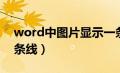 word中图片显示一条线（word图片显示一条线）