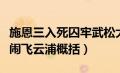 施恩三入死囚牢武松大闹飞云浦概括（武松大闹飞云浦概括）