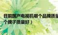 目前国产电视机哪个品牌质量最好2020（国产智能电视机哪个牌子质量好）