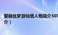 爱丽丝梦游仙境人物简介50字（爱丽丝梦游仙境所有人物简介）