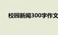 校园新闻300字作文（校园新闻300字）