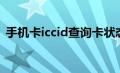 手机卡iccid查询卡状态（手机卡iccid查询）