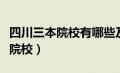 四川三本院校有哪些及录取分数线（四川三本院校）