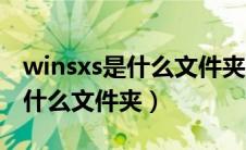 winsxs是什么文件夹可以转移吗（winsxs是什么文件夹）