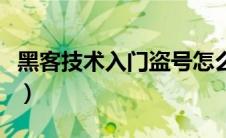 黑客技术入门盗号怎么办（黑客技术入门盗号）