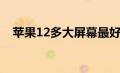 苹果12多大屏幕最好（苹果12多大屏幕）