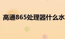 高通865处理器什么水平（高通865处理器）