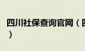 四川社保查询官网（四川省社保网上查询系统）