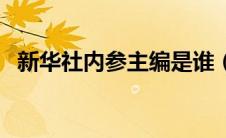 新华社内参主编是谁（新华社内参的简介）