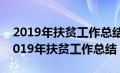 2019年扶贫工作总结及2020年工作计划（2019年扶贫工作总结）