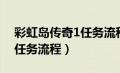 彩虹岛传奇1任务流程图攻略（彩虹岛传奇1任务流程）