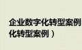 企业数字化转型案例1000字内容（企业数字化转型案例）