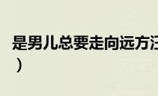 是男儿总要走向远方汪国真（走向远方汪国真）