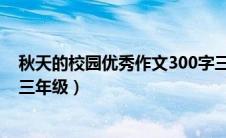 秋天的校园优秀作文300字三年级（秋天的校园作文怎么写三年级）