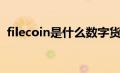 filecoin是什么数字货币（filecoin是什么）