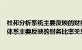 杜邦分析系统主要反映的财务比率关系有()（杜邦财务分析体系主要反映的财务比率关系有什么）