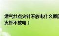 燃气灶点火针不放电什么原因更换打火针多少钱（燃气灶点火针不放电）