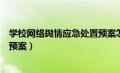 学校网络舆情应急处置预案怎么写（学校网络舆情应急处置预案）