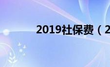 2019社保费（2019社保比例）