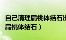 自己清理扁桃体结石出血会感染吗（自己清理扁桃体结石）