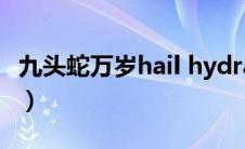 九头蛇万岁hail hydra（九头蛇万岁是什么梗）