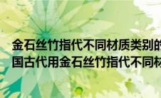 金石丝竹指代不同材质类别的乐器下列诗词涉及竹的是（我国古代用金石丝竹指代不同材质）