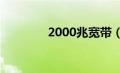 2000兆宽带（带宽和宽带）