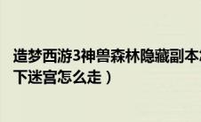 造梦西游3神兽森林隐藏副本怎么过（造梦西游3神兽森林水下迷宫怎么走）