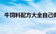 牛饲料配方大全自己做（牛饲料配方大全）