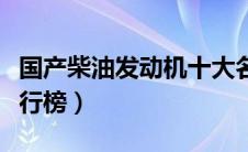 国产柴油发动机十大名牌（国产柴油发动机排行榜）