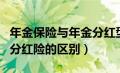 年金保险与年金分红型保险的区别（年金险和分红险的区别）