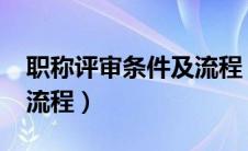 职称评审条件及流程（2019职称评定条件及流程）