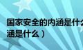 国家安全的内涵是什么的内容（国家安全的内涵是什么）