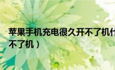 苹果手机充电很久开不了机什么原因（苹果手机充电很久开不了机）