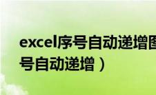 excel序号自动递增图标怎么设置（excel序号自动递增）