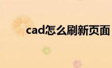 cad怎么刷新页面（怎么刷新页面）