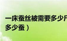 一床蚕丝被需要多少斤蚕丝（一床蚕丝被需要多少蚕）