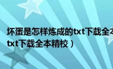 坏蛋是怎样炼成的txt下载全本精校全文（坏蛋是怎样炼成的txt下载全本精校）