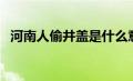 河南人偷井盖是什么意（偷井盖是什么梗）