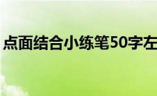 点面结合小练笔50字左右（点面结合小练笔）