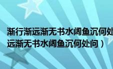 渐行渐远渐无书水阔鱼沉何处问 什么意思翻译一下（渐行渐远渐无书水阔鱼沉何处问）