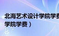 北海艺术设计学院学费标准表（北海艺术设计学院学费）