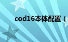 cod16本体配置（cod16配置要求）