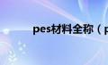 pes材料全称（pes是什么材料）