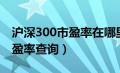 沪深300市盈率在哪里可以查到（沪深300市盈率查询）